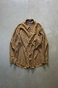 yÁzOLD GAP (I[h Mbv) 90'S L/S PAISLEY PATTERN SHIRT 90N  yCY[ p^[ Vc MUSTARD [SIZE: M USED]