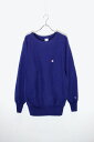 yÁzCHAMPION (`sI) MADE IN USA 90'S ONE POINT REVERSE WEAVE SWEATSHIRT USA 90N o[XEB[u XEFbg Vc / NAVY [SIZE: L USED]