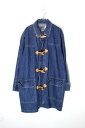 yÁzLIZ WEAR (Y EFA) 90'S TOGGLE DENIM COVERALL USA 90N gO fj Jo[I[ INDIGO [SIZE: L USED]