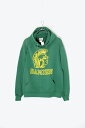 yÁzLEE ( [) 90'S DAMIEN PRINT HOODIE SWEATSHIRT 90N _~A vg t[fB[ XEFbgVc GREEN [SIZE: S USED]