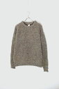 yÁzNO BRAND (m[uh) 90'S WOOL NEP KNIT SWEATER 90N E[ lbv jbg Z[^[ / GRAY [SIZE: M USED]