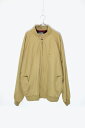 yÁzIZOD ( AC]bh ) 90'S STAND COOLAR ZIP JACKET 90N X^h J[ Wbv WPbg / LIGHT BEIGE [SIZE: XL USED]