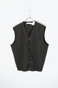 yÁzJHANEBARNES (WF[o[Y) 90'S DESIGN BUTTON VEST 90N fUC {^ xXg / LIGHT DARK GREEN [SIZE: M USED]