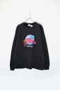 yÁzPLANET HOLLYWOOD (vlbg nEbh) MADE IN USA 90'S CHICAGO LOGO EMBROIDERY SWEATSHIRT USA 90N VJS S hJ XEFbgVc / BLACK [SIZE: XL USED]