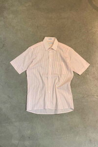 šCHRISTIAN DIOR (ꥹ ǥ) MADE IN USA 90'S S/S STRIPE DRESS SHIRT USA 90ǯ Ⱦµ ȥ饤 ɥ쥹  WHITE / PINK [SIZE: L USED]