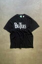 yÁzTHE BEATLES (Ur[gY) MADE IN MEXICO 05'S S/S THE BEATLES PRINT BAND T-SHIRT LVR 05N  U r[gY vg oh TVc BLACK [SIZE: XL USED]