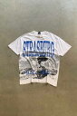 yÁzMSP MADE IN USA 90'S S/S STRASBURG PRINT T-SHIRT USA 90N  vg eB[Vc WHITE [SIZE: XL USED]