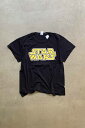 yÁzGILDAN (M_) S/S STAR WARS PRINT MOVIE T-SHIRT  X^[EH[Y vg [r[ eB[Vc BLACK [SIZE: L USED]