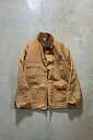 yÁzCARHARTT (J[n[g) MADE IN USA 80'S ADVERTISING DUCK MICHIGAN CHOA COAT W/BLANKET LINER USA 80N Ah@^CWO _bN ~VK `A R[g uPbg Ci[ / BEIGE [SIZE: L USED]