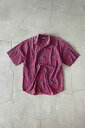 yÁzOLD GAP (I[hMbv) 90'S S/S PAISLEY DESIGN SHIRT 90N  yCY[ fUC Vc RED [SIZE: M USED]