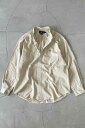 yÁzRALPH LAUREN (t[) 90'S L/S B.D COTTON BLAKE SHIRT 90N  Rbg uCN Vc BEIGE [SIZE: L USED]