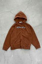 yÁzFUCKING AWESOME (t@bL I[T) LOGO PRINT SWEAT HOODIE S vg XEFbg t[fB[ / BROWN [SIZE: XL USED]