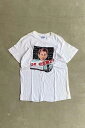 yÁzHANES (wCY) MADE IN USA 85'S S/S DR.SCIENCE PRINT T-SHIRT USA 85N  hN^[ TCGX vg eB[Vc WHITE [SIZE: L USED]