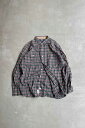 yÁzPOLO COUNTRY (|Jg[) 90'S L/S COTTON CHECK SHIRT 90N  Rbg `FbN Vc GREEN [SIZE: L USED]