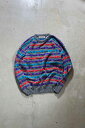 yÁzJORDACHE (W_[V) 90'S 3D DESIGN ACRYLIC KNIT SWEATER 90N fUC AN jbg Z[^[ GRAY / MULTI [SIZE: XL USED]