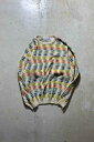 yÁzPRONTO UOMO(vgEEI) MADE IN ITALY 90'S DESIGN COTTON KNIT SWEATER C^A 90N Rbg jbg Z[^[ BEIGE [SIZE: XL USED]