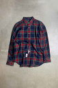 yÁzRALPH LAUREN (t[) 90'S L/S CLASSIC FIT CHECK SHIRT 90N  NVbN tBbg `FbN Vc MULTI [SIZE: L DEADSTOCK/NOS]