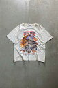 yÁzESPRIT (GXv) MADE IN USA 98'S S/S 75TH ANNUAL BALLY WEEK ANIMAL T-SHIRT USA 98N  75N AjA o[ EB[N Aj} TVc IVORY [SIZE: M USED]