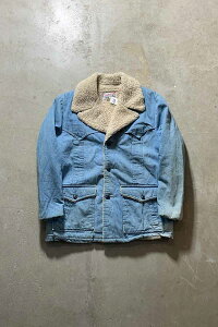 šLEE (꡼) MADE IN USA 78-80'S STORM RIDER DENIM BOA JACKET USA 70-80ǯ ȡ 饤 ǥ˥ ܥ 㥱å / LIGHT INDIGO [SIZE: L USED]