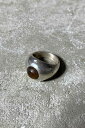 yÁz VINTAGE SILVER JEWELRY (Be[W Vo[ WG[) 925 SILVER RING W/TIGER EYE 925 Vo[ O ^CK[AC [SIZE: 11 USED]