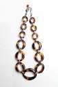 【中古】 VINTAGE JEWELRY (ヴィンテージ ジュエリー) RESIN NECKLACE ネックレス BROWN [ONE SIZE: USED]