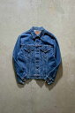 yÁzLEVI'S ([oCX) MADE IN USA 70-80'S 70505 4TH DENIM JACKET USA 70-80N tH[X fj WPbg INDIGO [SIZE: M USED]