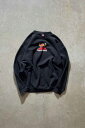 yÁzTOY MACHINE (gC }V) MADE IN MEXICO 90-00'S LOGO PRINT SEWATSHIRT LVR 90-00N S vg XEFbg Vc BLACK [SIZE: L USED]