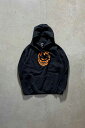 yÁzSPIT FIRE (Xsbg t@CA) LOGO PRINT SWEAT HOODIE S vg XEFbg t[fB[BLACK [SIZE: XL USED]