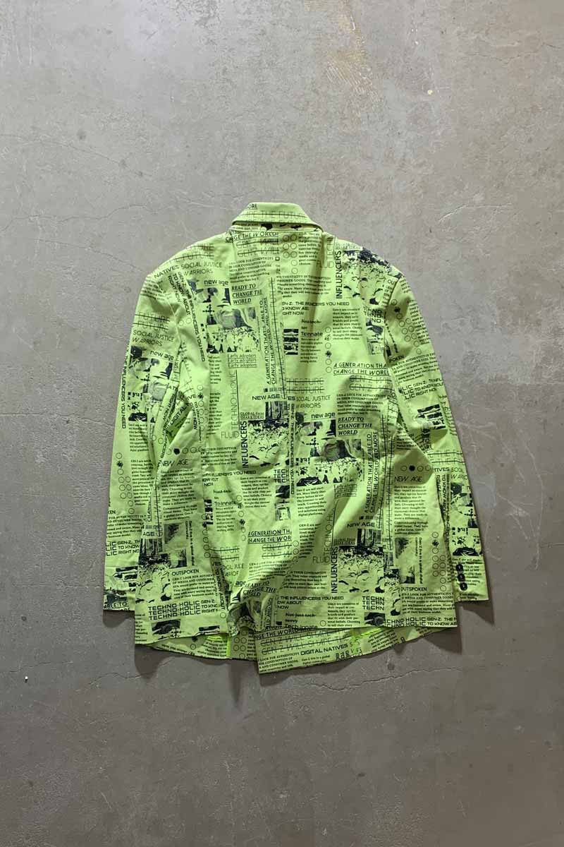 【中古】COLLUSION (コリュージョン) DESIGN TAILORED COAT デザイン テイラード コート NEON [SIZE: XL USED]