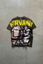 yÁzGIANT (WCAg) MADE IN USA 90'S NIRVANA BAND T-SHIRT USA 90N jo[i oh eB[Vc BLACK [SIZE: LUSED]