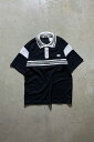 yÁzNEXT (lNXg) MADE IN USA 90'S S/S POLO SHIRT USA 90N  | Vc BLACK [SIZE: M USED]