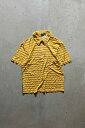 yÁzPOSITANO S/S COMPRESSION HALF-ZIP POLO SHIRT  RvbV n[tWbv | Vc YELLOW [SIZE: M USED]