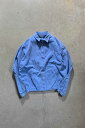 yÁzPOLO BY RALPH LAUREN (| oC t [) MADE IN USA 80'S COTTON ZIP UP JACKET USA 80N Rbg Wbv Abv WPbg LIGHT BLUE [SIZE: S USED]