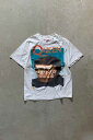 yÁzHANES (wCY) MADE IN USA 80-90'S QUEEN PRINT BAND T-SHIRT USA 80-90N NC[ vg oh TVc WHITE [SIZE: L USED]