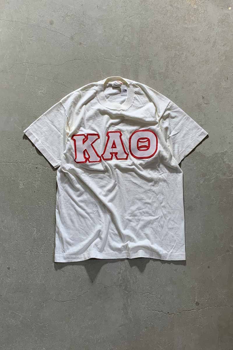 šMADE IN USA 80-90'S KAO PATCH T-SHIRT USA 80-90ǯ KAO åT WH...