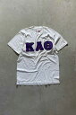 yÁzFRUIT OF THE LOOM (t[cIuU[) MADE IN USA 80-90'S KAO PATCH T-SHIRT USA 80-90N pb` TVc PURPLE [SIZE: L USED]