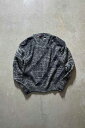 yÁzEMG COLLECTION 90'S LEATHER SWITCHING WOOL ACRYLIC KNIT SWEATER 90N U[ E[ AN jbg Z[^[ BLACK [SIZE: M USED]