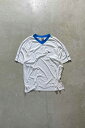 yÁzNIKE (iCL) MADE IN USA Y2K EARLY 00'S V-NECK ONE POINT LOGO EMBROIDERY GAME T-SHIRT USA 00N uClbN |Cg S hJ Q[ eB[Vc WHITE [SIZE: M USED]