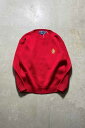 yÁzRALPH LAUREN (t[) 90'S WOOL KNIT SWEATER 90N E[ jbg Z[^[ RED [SIZE: M USED]