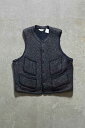 yÁzBROWN'S BEACH (uEY r[`) 60'S MELANGE WOOL VEST 60N W E[ xXg BLACK [SIZE: M USED]