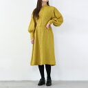 HANNAH KRISTINA METZ (ハンナクリスティーナメッツ) HELEN DRESS バックボタン ドレス MUSTARD［NEW]