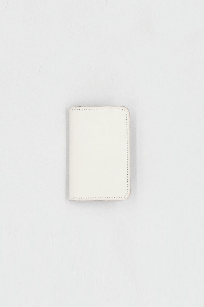 【SALE】【メンズ新品】LAPERRUQUE(ラペルク) FOLDING CARDHOLDER 折り畳みレザーカードケース OFF-WHITE BARANIL NEW