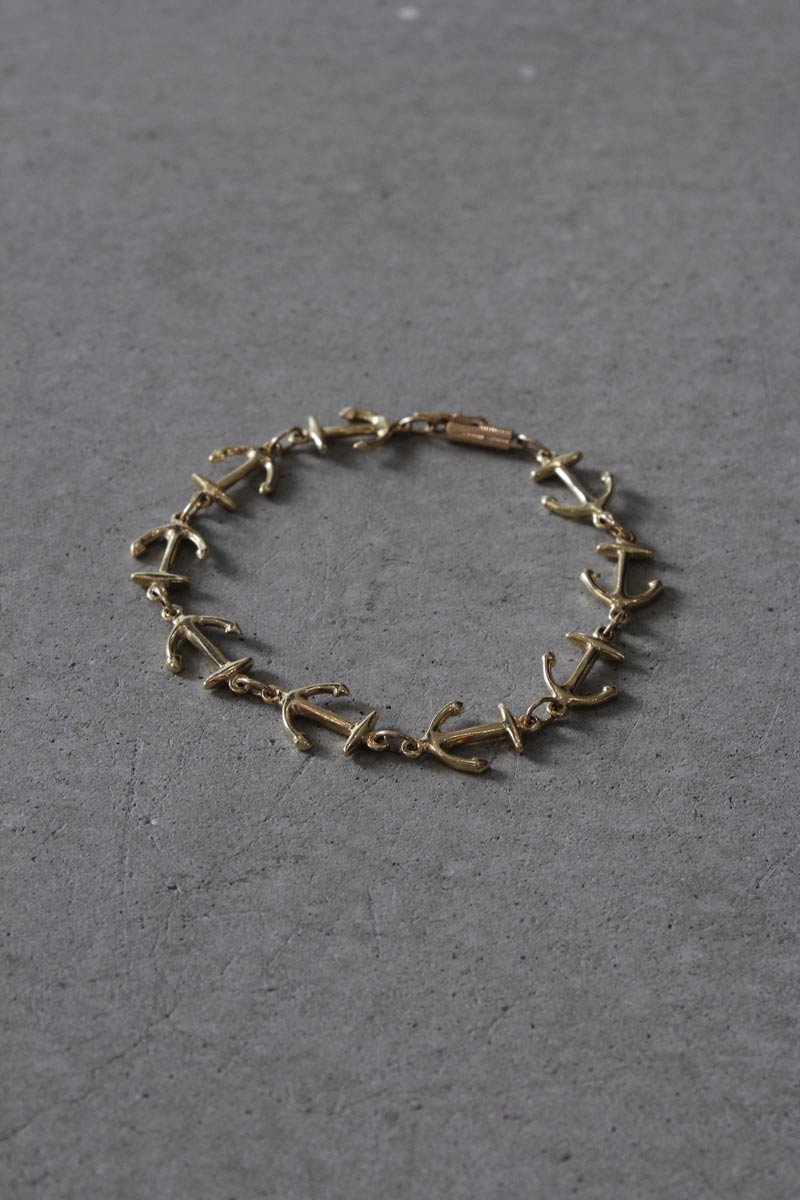 yÁz VINTAGE JEWELRY (Be[W WG[) 14K GOLD BRACELET 7.83G 14 S[h Be[W uXbg / GOLD [ONE SIZE: USED]