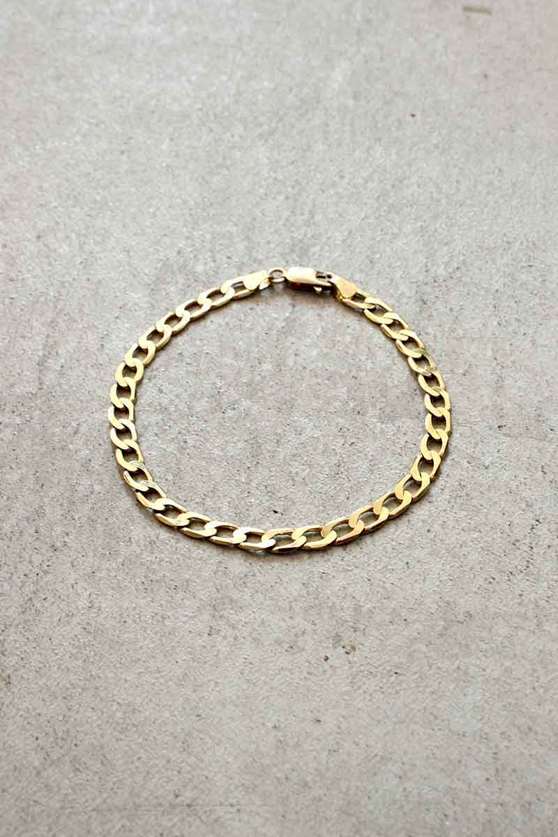 yÁz VINTAGE JEWELRY (Be[W WG[) 10K GOLD BRACELET 6.04G 10 S[h Be[W uXbg / GOLD [ONE SIZE: USED]