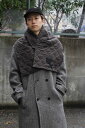 【SALE】【メンズ新品】XENIA TELUNTS (キゼニア テルンツ) COFFEE SCARF キルティングコーヒースカーフ DARK BROWN [N...