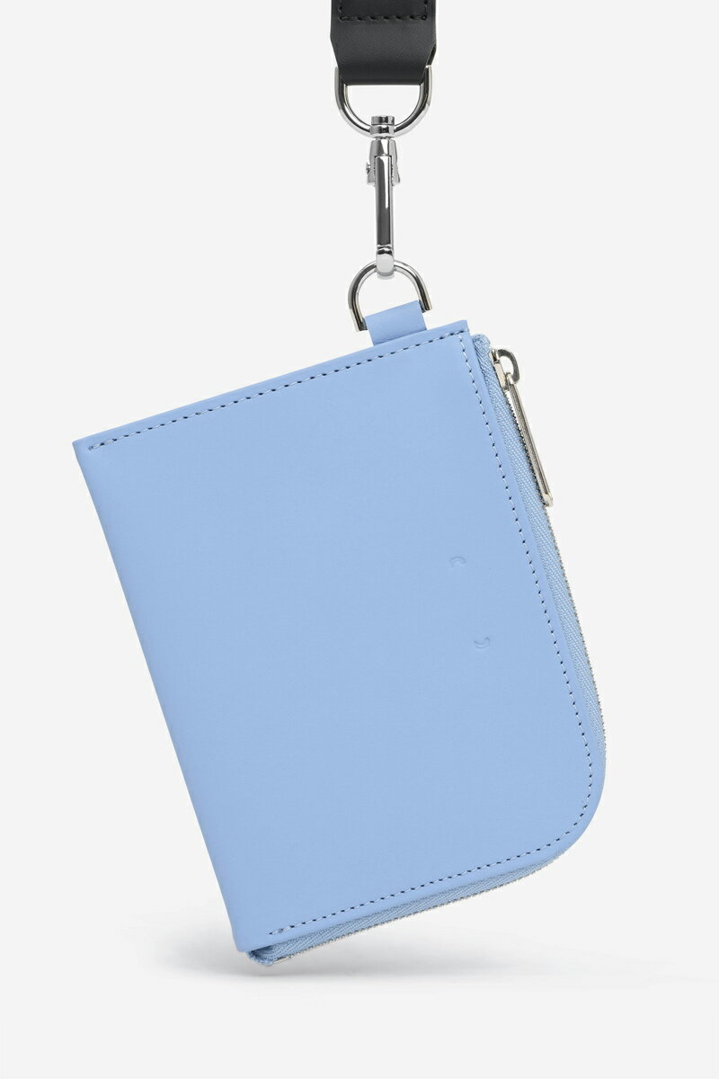 yYVizPB0110(s[r[[[) CM52 LEATHER WALLET U[WbvEHbgJ[hP[X BABY BLUE [NEW]