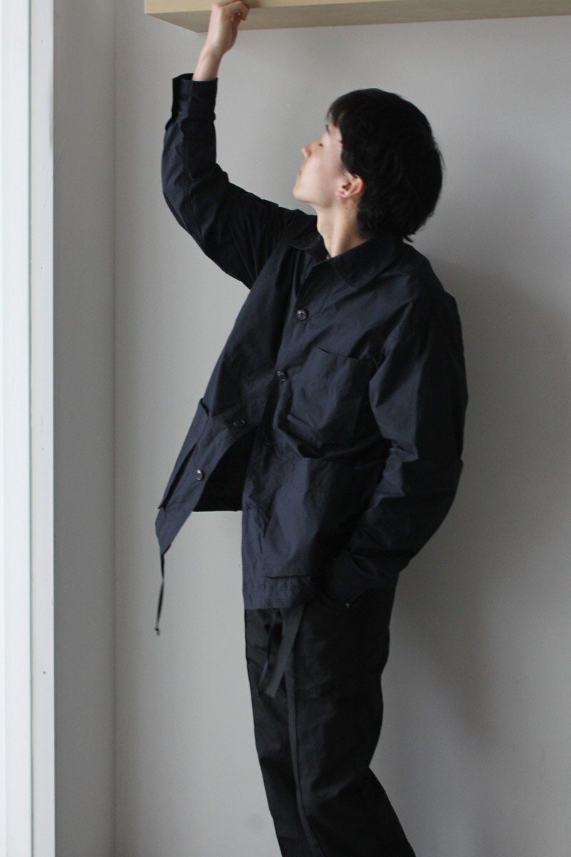 ARPENTEUR（アーペントル）ADN JACKET リップストップ ミリタリーシャツジャケット NAVY 