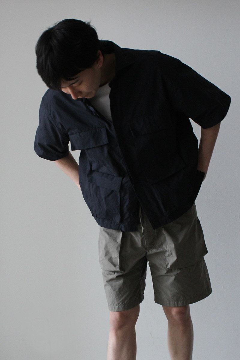 ARPENTEUR（アーペントル）RATIO JACKET リップストップ ミリタリーシャツ NAVY 