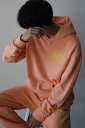 PASADENA LEISURE CLUB（パサデナ レジャー クラブ）PUFF LOGO HOODIE ロゴグラフィックプルオーバーパーカー / ORANGE SHERBET ［NEW]