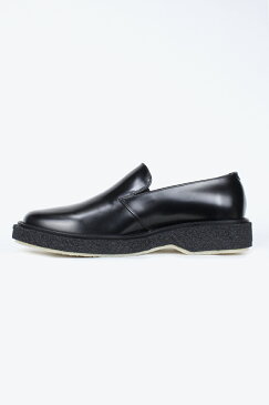 【メンズ新品】ADIEU(アデュー) TYPE 139 SLIPPER NATURAL RUBBER SOLE ラバーソールスリッポン BLACK [NEW]